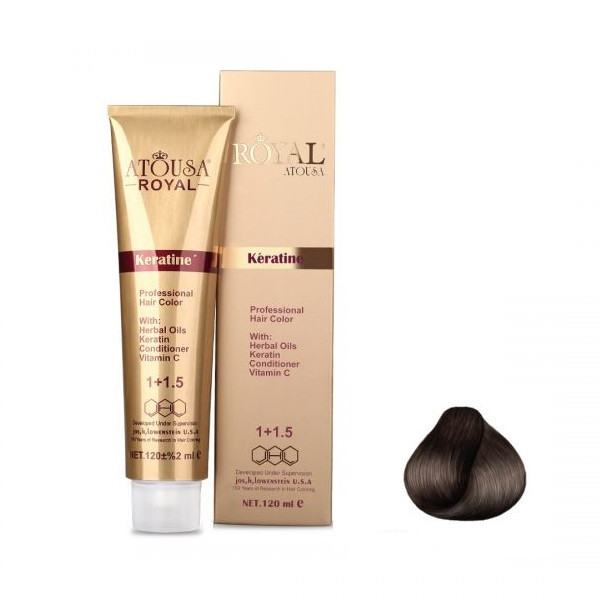 رنگ مو آتوسا رویال شماره 3.0 حجم 120 میلی لیتر رنگ قهوه ای تیره
