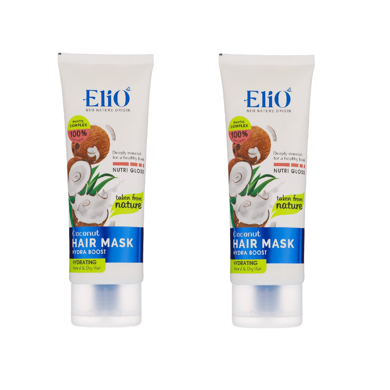 ماسک مو الیو مدل نارگیل مناسب برای موهای خشک حجم 200 میلی لیتر مجموعه دو عددی