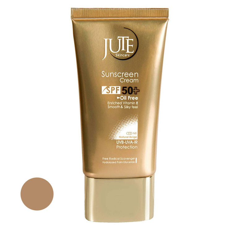 کرم ضدآفتاب ژوت مدل بژطبیعی spf50 مناسب پوستهای چرب، حجم 40 میلیلیتر