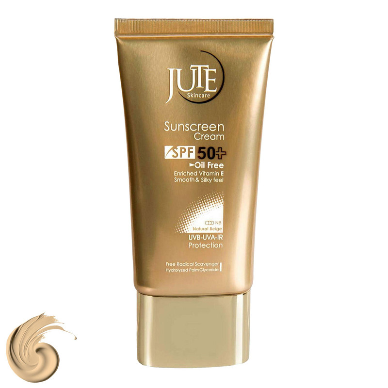 کرم ضدآفتاب ژوت مدل بژطبیعی  spf50 مناسب پوست‌های چرب، حجم 40 میلی‌لیتر