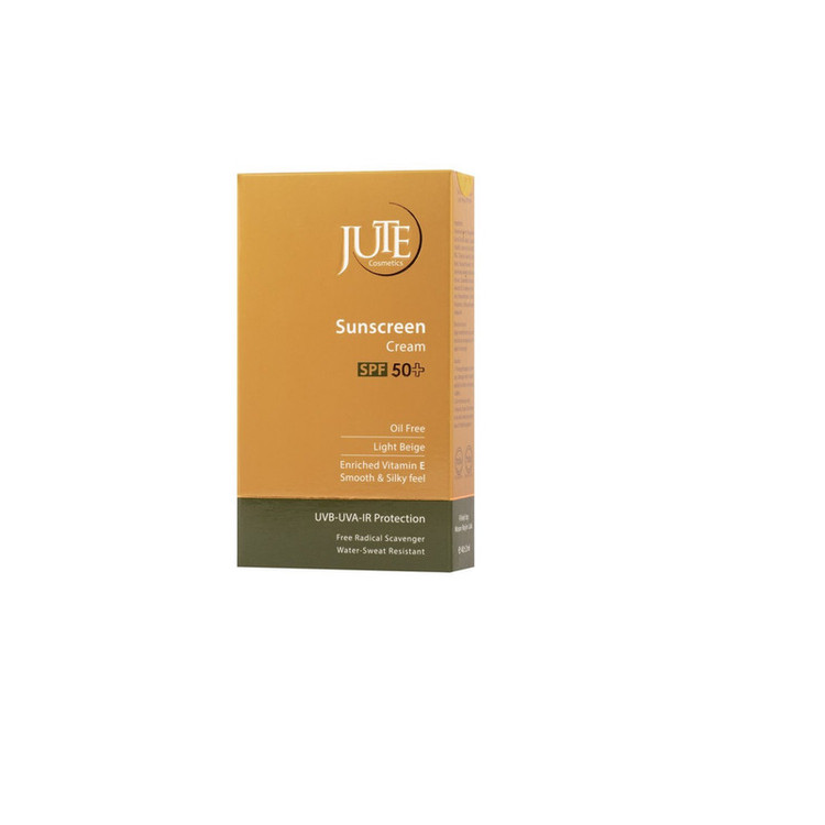 کرم ضد آفتاب ژوت بژروشن SPF 50، مناسب برای پوست چرب حجم 40 میلیلیتر، ضد آب، محافظتکننده در برابر اشعههای UVA و UVB، دارای فرمولاسیون فاقد چربی و ویتامین E، با ماندگاری 2 ساعته